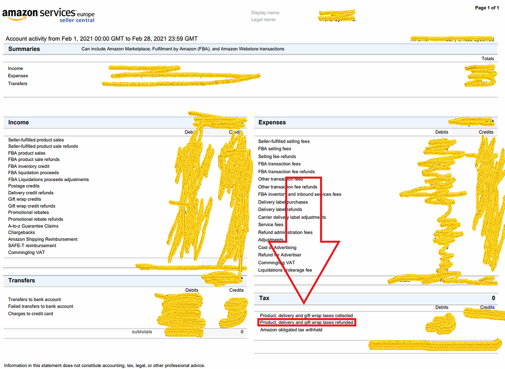 Monthly Summary Report Tax Sell on Amazon Amazon Seller Forums