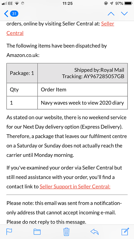 Getting the tracking for Royal mail Help for New Sellers Amazon