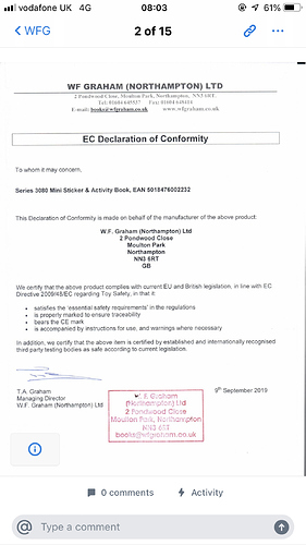 Declaration Of Conformity For Toys Compliance Testing General Selling On Amazon Questions Amazon Seller Forums