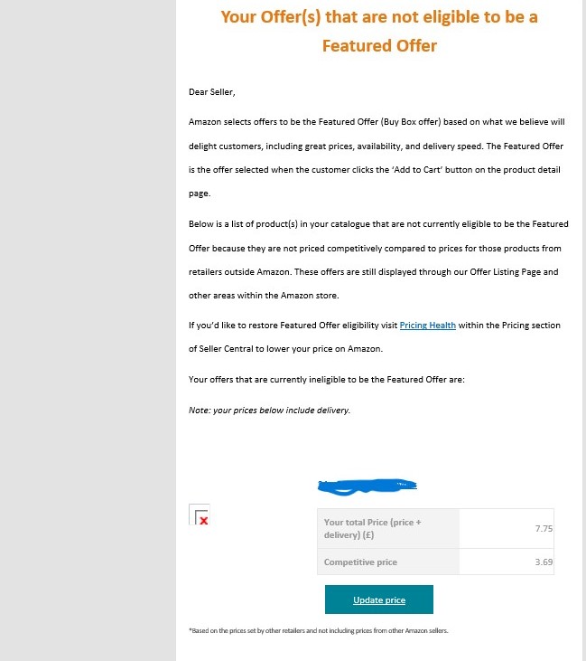 LOL! Your Offer(s) that are not eligible to be a Featured Offer