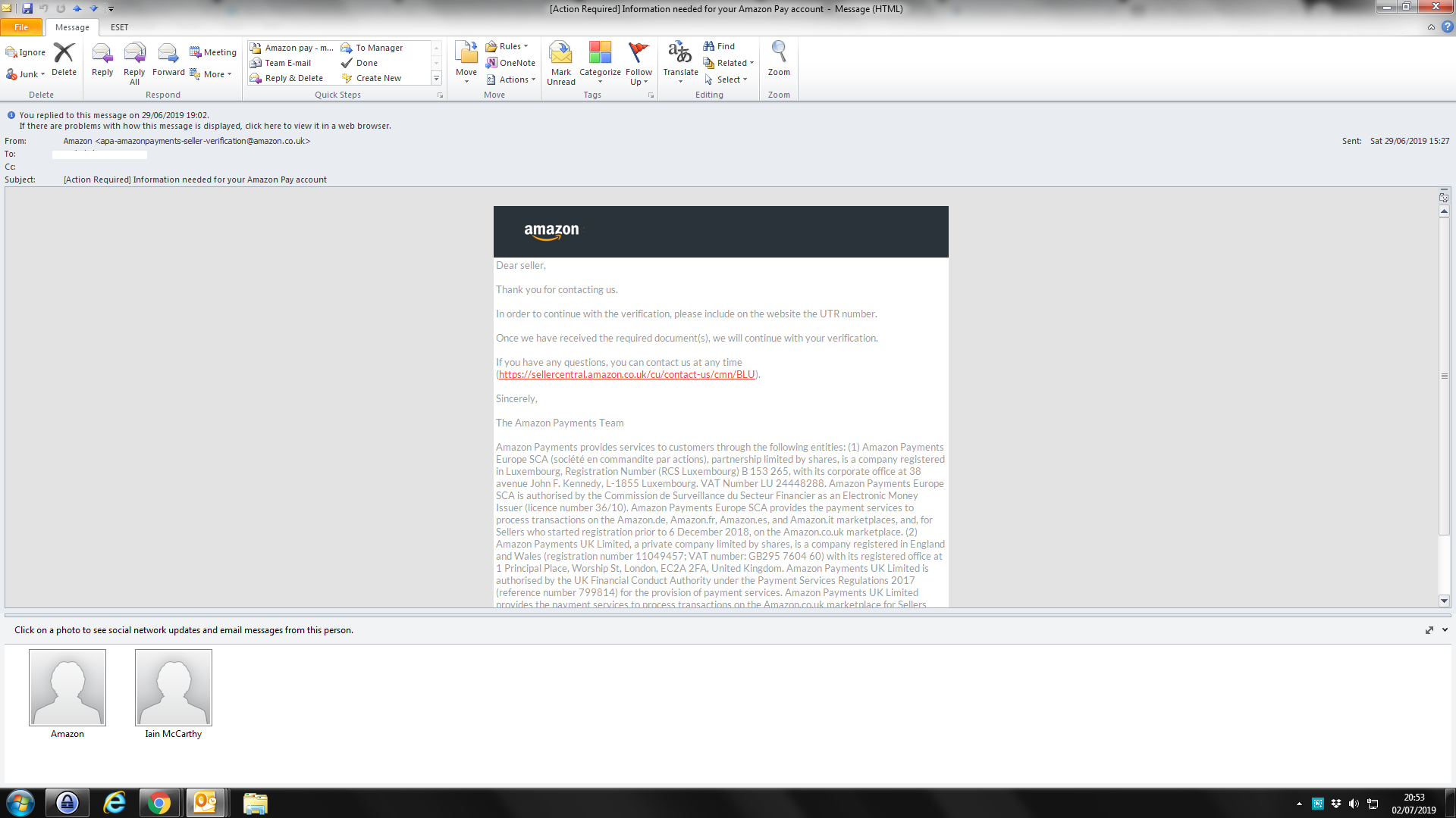 Utr Warning Please Discuss Seller Verification Amazon Seller Forums