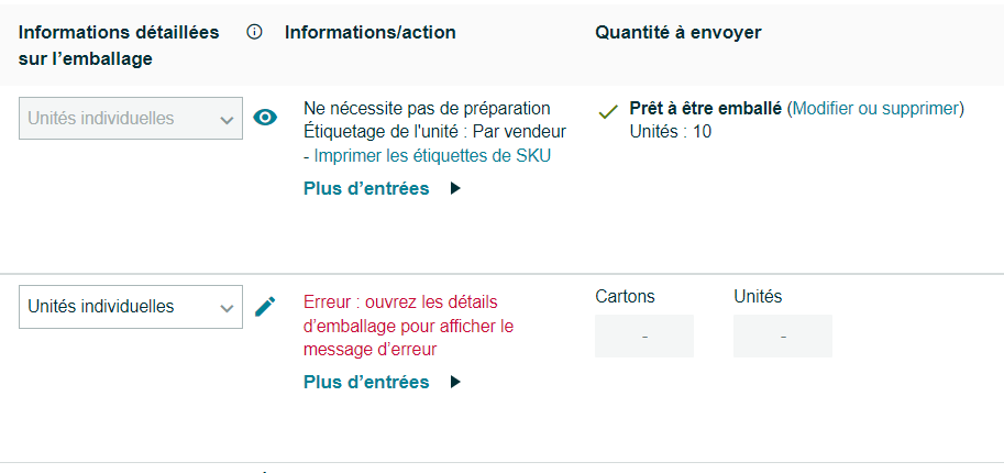[HELP] Envoyer à Amazon un colis avec variation