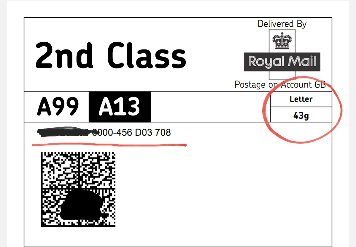 changes to valid tracking rate for Royal Mail stamps and
