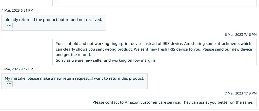 Amazon Communication Problems Fraud customer related problems