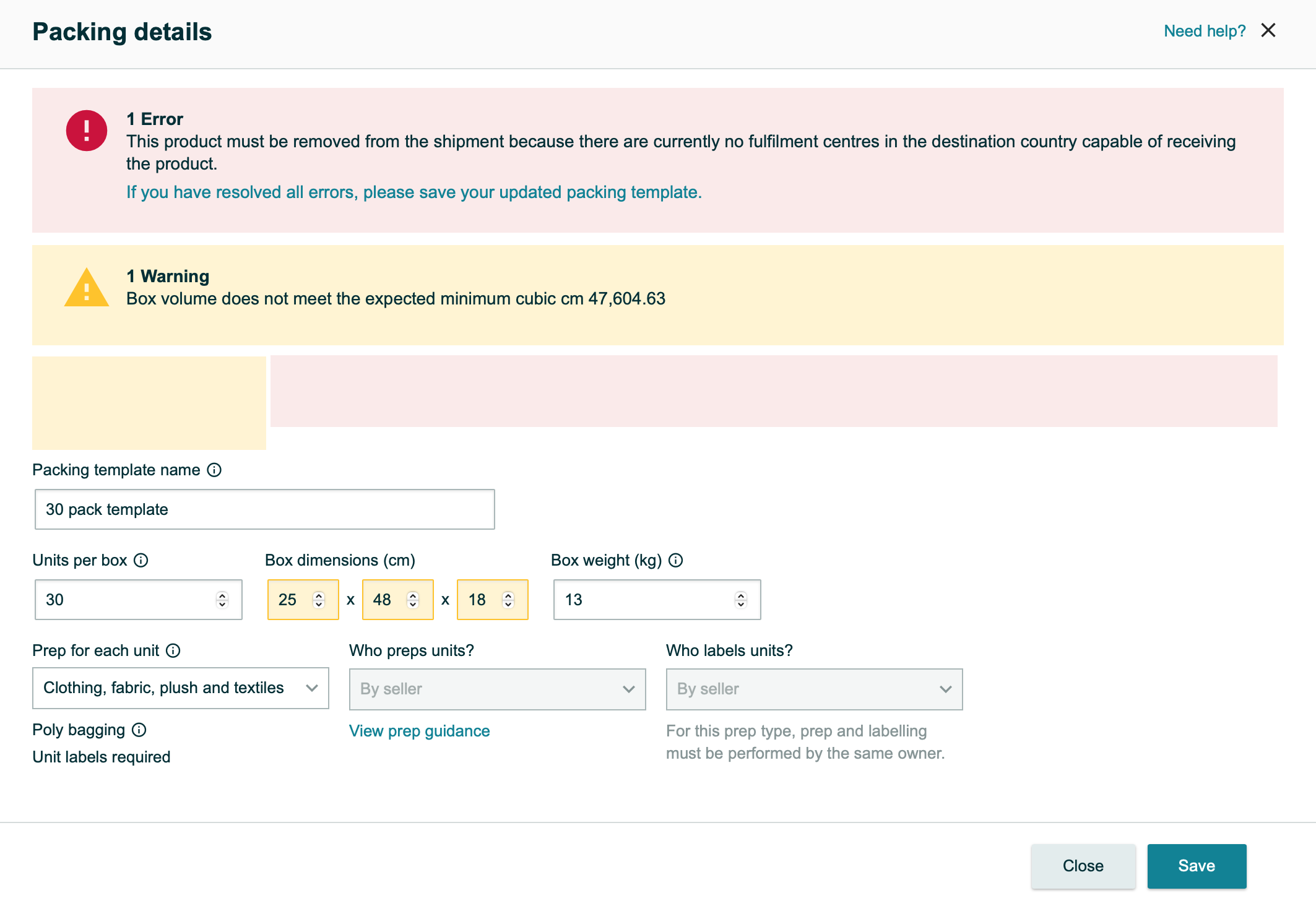 Error Shipment plan In New interface