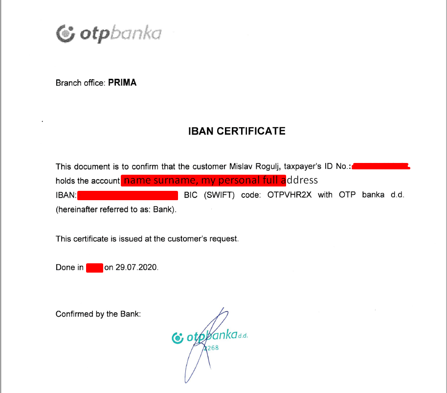 Account Verification Statutes (bylaws/articles of association