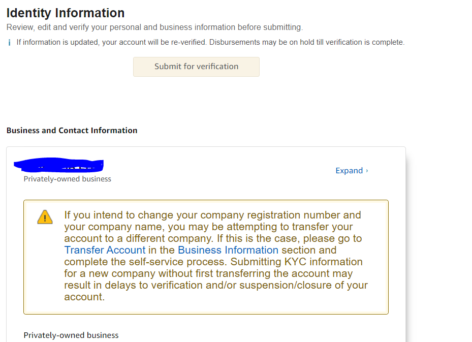 Account deactivated. Reason: Incorrectly selected the 'Individual ...